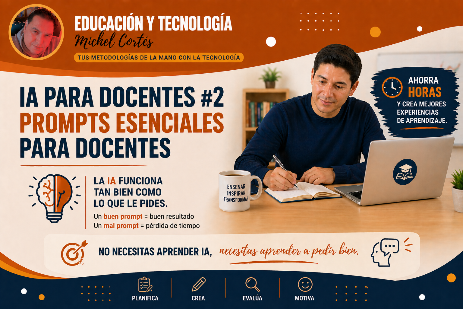 Serie IA – IA PARA DOCENTES #2 Prompts que todo docente debería usar (y que ahorran horas)