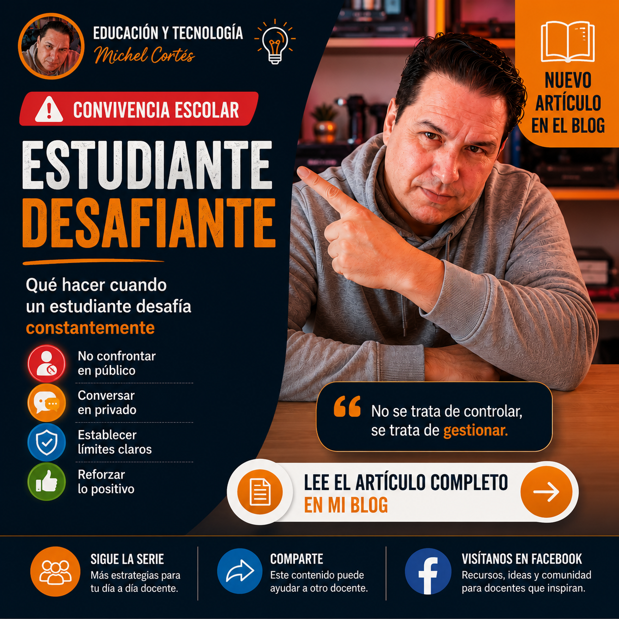 CONVIVENCIA ESCOLAR – Qué hacer cuando un estudiante desafía constantemente